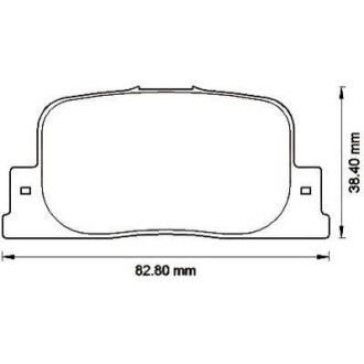 TOYOTA гальмівні колодки задн.Camry CV2 96-,Camry MCV3 01- Jurid 572559J