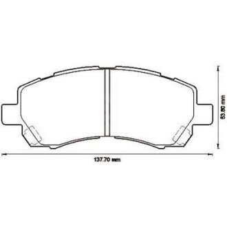 SUBARU гальмівні колодки передн.Subaru Impreza,Legacy 89-00 Jurid 572566J (фото 1)