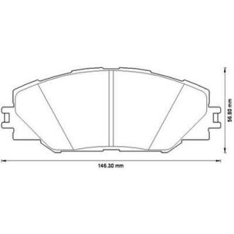 TOYOTA гальмівні колодки передн.Rav 4 III,IV 06-,Auris 10- Jurid 572569J (фото 1)