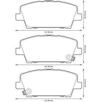 HONDA гальмівні колодки передн.Civic 06- Jurid 572579J (фото 1)