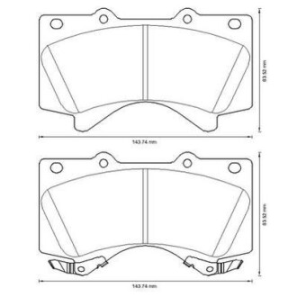 TOYOTA колодки гальмів. передн.Land Cruiser 4.7/4.5d 08- Jurid 572599J