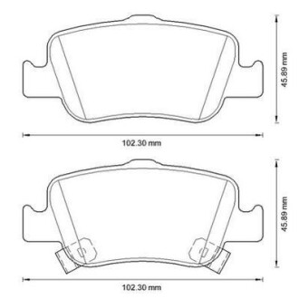 Гальмівні колодки зад. Toyota Auris 07-12/Corolla 13- (bosch) Jurid 572601J