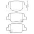 TOYOTA гальмівні колодки задн. VERSO 09- Jurid 572623J (фото 1)