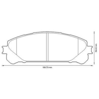 TOYOTA Колодки тормозные передн. Highlander 2.7/3.5 07-,Lexus RX 450h 09- Jurid 572655J