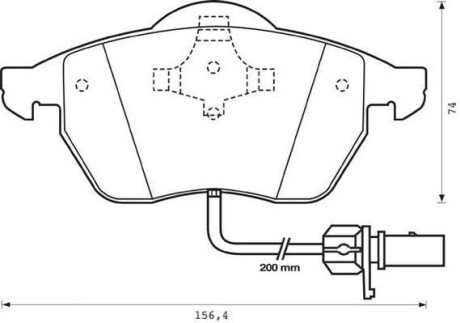 VW гальмівні колодки передн.Sharan 00-Ford GalaxySeat Jurid 573022J