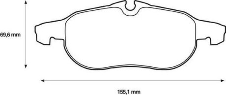 OPEL колодки гальмівні передні VECTRA 02- Jurid 573089J