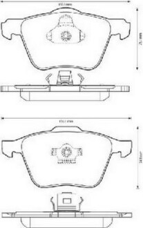 VOLVO гальмівні колодки передні S80,V70,XC70,XC90 Jurid 573143J