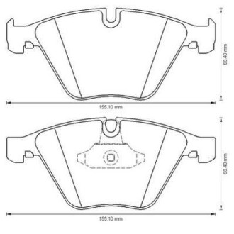 BMW гальмівні колодки передн.3 E90,X1 E84 05- Jurid 573181J