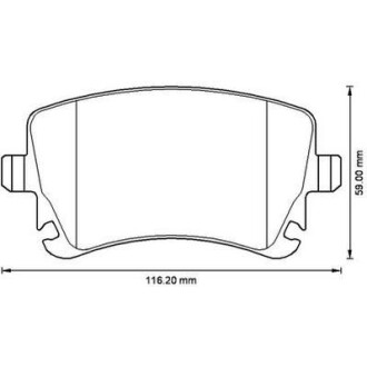 VW Тормозные колодки задн.Audi A4/A6/A8 04-T5 03- Jurid 573220J (фото 1)