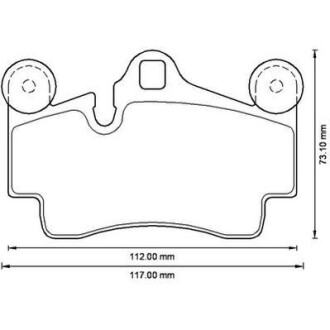 Гальмівні колодки зад. Audi Q7/Touareg/Cayenne (Brembo) Jurid 573227J