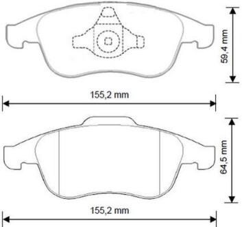 RENAULT гальмівні колодки передн.Duster,Megane 09- Jurid 573268J