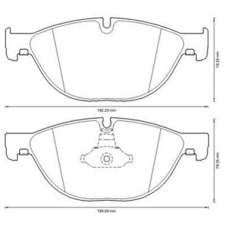 BMW колодки гальмівні передн. 5 F10,6,7 F01/F02 10- Jurid 573292J