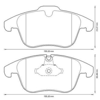 CITROEN гальмівні колодки передн C5 III 08-,Peugeot 407 04-,508 10- Jurid 573311J