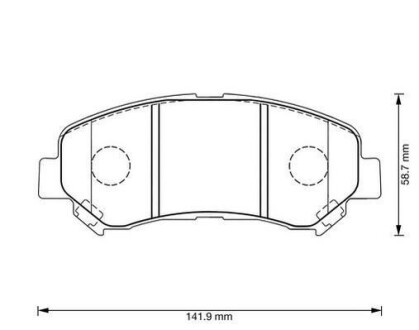 NISSAN гальмівні колодки передн Qashqai,X-Trail 07- Jurid 573379J (фото 1)