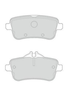 DB гальмівні колодки задн. W166/X166/W176 A/GL/M Class 11- Jurid 573465J