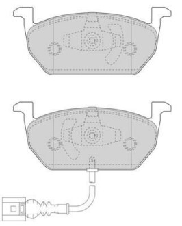 VW Тормозные колодки передн.Audi A3 13-,Seat Leon,Skoda Octavia III,Golf VII 12- Jurid 573606J