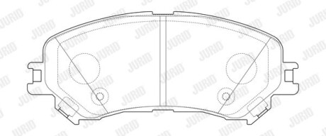 Гальмівні колодки пер. Gr. Scenic IV/Megane IV 15- (SUMITOMO) Jurid 573673J
