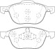 FORD гальмівні колодки передн.C-Max,Focus II,III,Kuga I,II Mazda 3,5,Volvo 03- Jurid 573753J (фото 1)