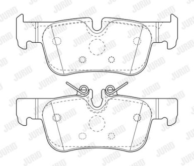 Гальмівні колодки зад. BMW 1 (F40) 19-/i3 (I01) 13-/X1 (F48) 14- (ATE) Jurid 573767J