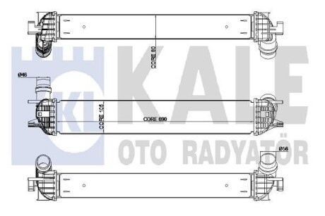 RENAULT Інтеркулер Laguna III 1.5/2.0dCi 07- Kale 342385