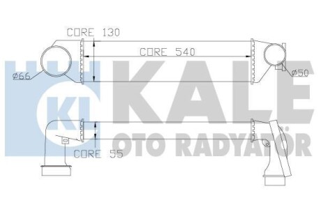 BMW Інтеркулер 3 E46 318d/330xd 00- Kale 343300