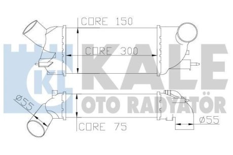 Інтеркулер Citroen C5 Iii - Peugeot 407, 407 Sw Intercooler OTO RADYATOR Kale 343900 (фото 1)