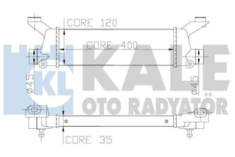 DB інтеркулер W168,Vaneo 1.6/1.9 01- Kale 347900