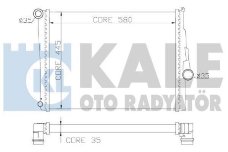 BMW радіатор охолодження двигуна 3 E46 1.6/3.0 Kale 354400