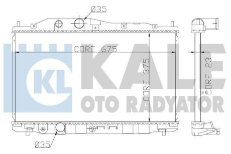 Радіатор охолодження Honda Civic VIII OTO RADYATOR Kale 357200