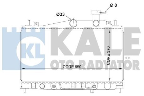 HYUNDAI радіатор охолодження Accent II,III 1.4/1.6 05- Kale 357900 (фото 1)