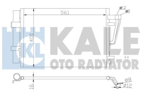 Радиатор кондиционера Hyundai I30, Kia CeeD, Pro CeeD OTO RADYATOR Kale 379200