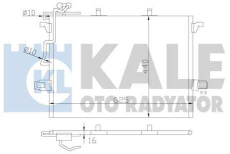 DB Радіатор кондиціонера (конденсатор) W211 02- Kale 381600 (фото 1)