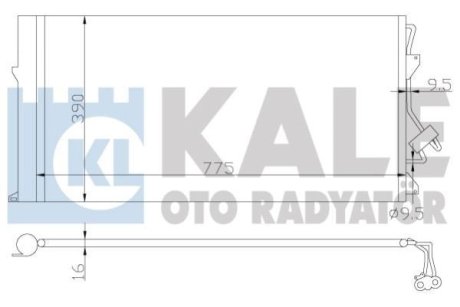 Радіатор кондиціонера Audi Q7 - Porsche Cayenne - Volkswagen Touareg Condenser OTO RADYATOR Kale 382100