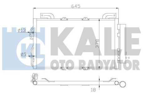 DB Радіатор кондиціонера (конденсатор) W203 Kale 392900 (фото 1)