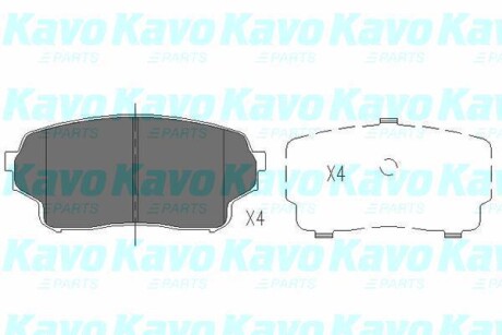PARTS SUZUKI Гальмівні колодки передн.Grand Vitara 1.9d 2.0HDI 01- KAVO KBP-8511