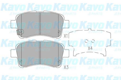 PARTS SUZUKI Гальмівні колодки передн. Liana 1.3I-1.6I 06/02 KAVO KBP-8528