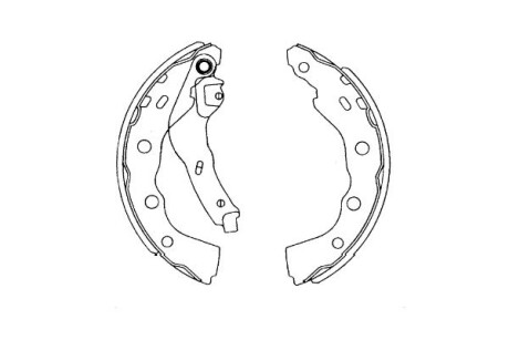 PARTS MITSUBISHI щоки гальмівні CARISMA 1.6,1.9TD 99- KAVO KBS-6415