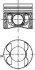 Поршень з кільцями MB 83,01 OM 642 цил. 1-3 (KS) KOLBENSCHMIDT 40095600 (фото 1)