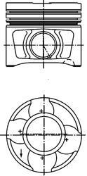 Поршень KOLBENSCHMIDT 40356610 (фото 1)