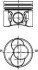 Поршень з кільцями VAG 79,51мм 1.9 TDI 2001- 3-4 цил. (KS) KOLBENSCHMIDT 40422600 (фото 1)