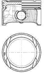 Поршень 0.50 VW Caddy 1.4 i 06-10 KOLBENSCHMIDT 40839620