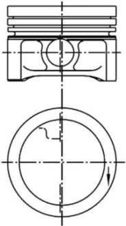 Поршень KOLBENSCHMIDT 99455610