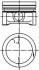 Поршень з кільцями SMART 66.75 0.7 M160 (KS) KOLBENSCHMIDT 99927610 (фото 1)