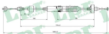 Трос зчеплення LPR C0260C