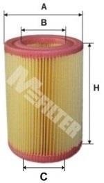 Фільтр повітряний Smart Cabrio/Fortwo 00-07 M-FILTER A 8025