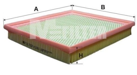 Фільтр повітряний OPEL Kadett E 1.8-2.0 M-FILTER K181