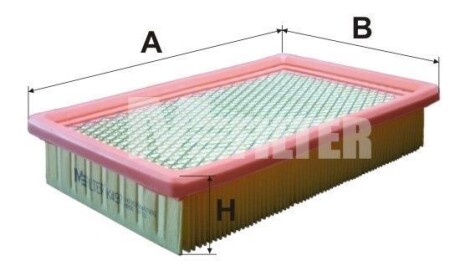 Фільтр повітряний Chrysler M-FILTER K497