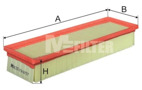 Фільтр повітряний CITROEN M-FILTER K734