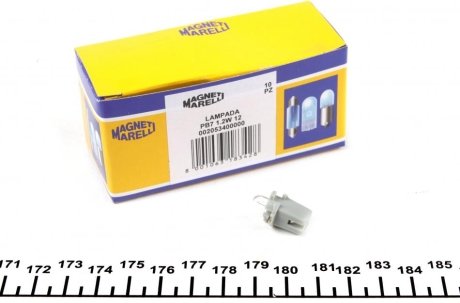 Автолампа B2,4W B8,7d 1,2 W прозрачная MAGNETI MARELLI 002053400000