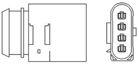 VW лямбда-зонд (4 конт.) Audi A3 1,8/1,8T Golf, Polo 1,4/1,8/2,3 Seat Skoda 1,8/1,8T MAGNETI MARELLI 466016355022